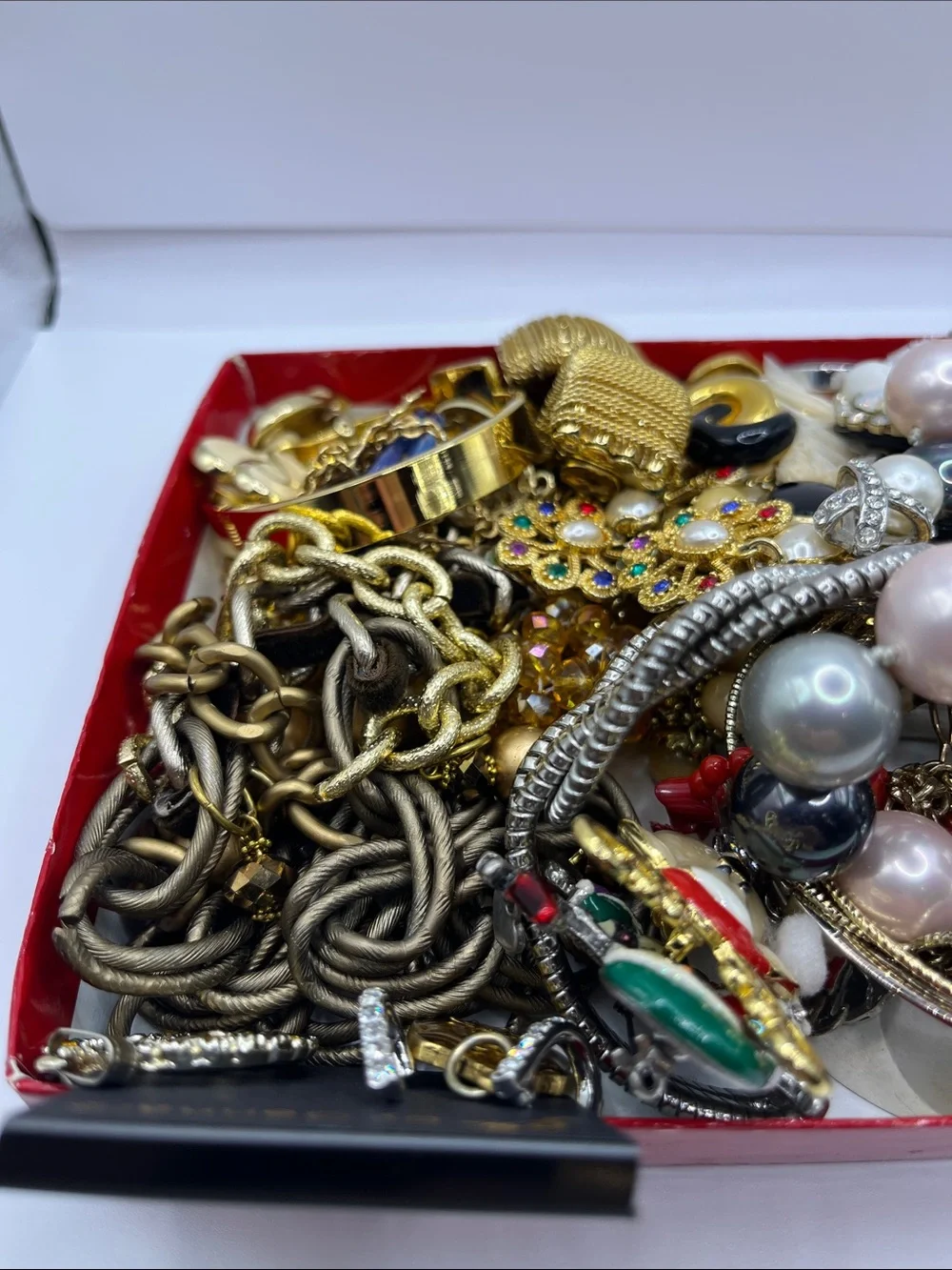Jewelry Lot Gold Tone Mixed Craft Junk Wearable Harvest Resell